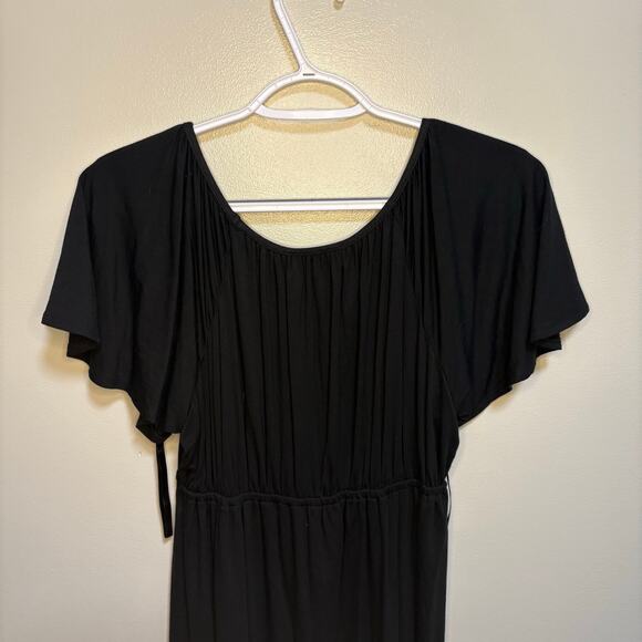 Ann Taylor Loft Little Black Dress Cottagecore Neutral Minimalist Small Mini - Picture 3 of 10